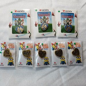 lot 8 pin  sherlock GNOMES, MINIONS